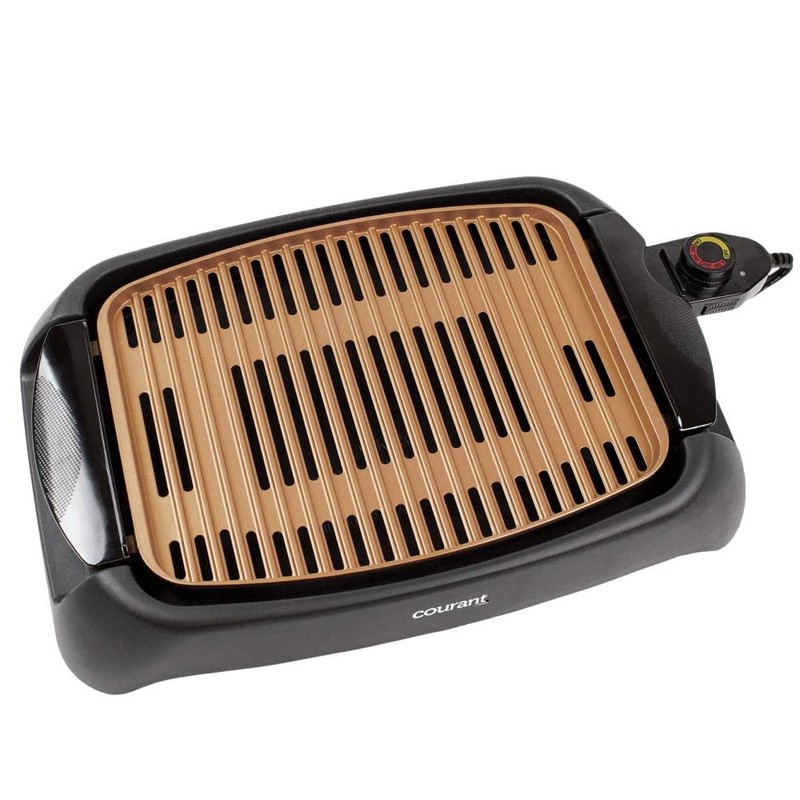 Courant smokeless indoor Electric grill, Copper Non-stick Coating Extra Large