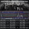 Greyghost Mechanical Gaming Keyboard with Alumium 104 Standard Keys Rainbow