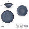 Mikasa Rylan 12 Piece Dinnerware Plate Bowl Set, Service for