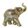 Figura Resina Elephant Dorado 22 x 10 x 21 cm