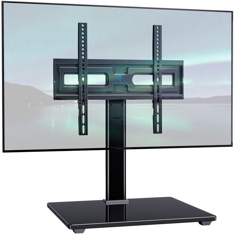 PERLESMITH Universal Swivel TV Stand-Table Top TV Stand for 32-65