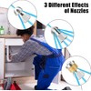 QOOWFEANIG 3Pack Sewer Jetter Nozzle for Pressure Washer, Drain Cleaning