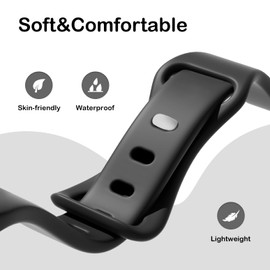 EverAct 3 Pack Silicone Watch Bands Compatible with Garmin Venu 3S 41mm/Venu 2S/Vivoactive 4S/Vivomove 3S/Forerunner 255S/Forerunner 265S, 18mm Quick Release Soft Sport Strap for Women Men