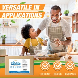 Allulose All Purpose Sweetener; Total Servings 1250; Zero Calorie Sweetener, Sugar-Free Substitute for Baking, Smoothies, Coffee; Low Carb Keto Diet Friendly Food | 10-KG (22-LB)