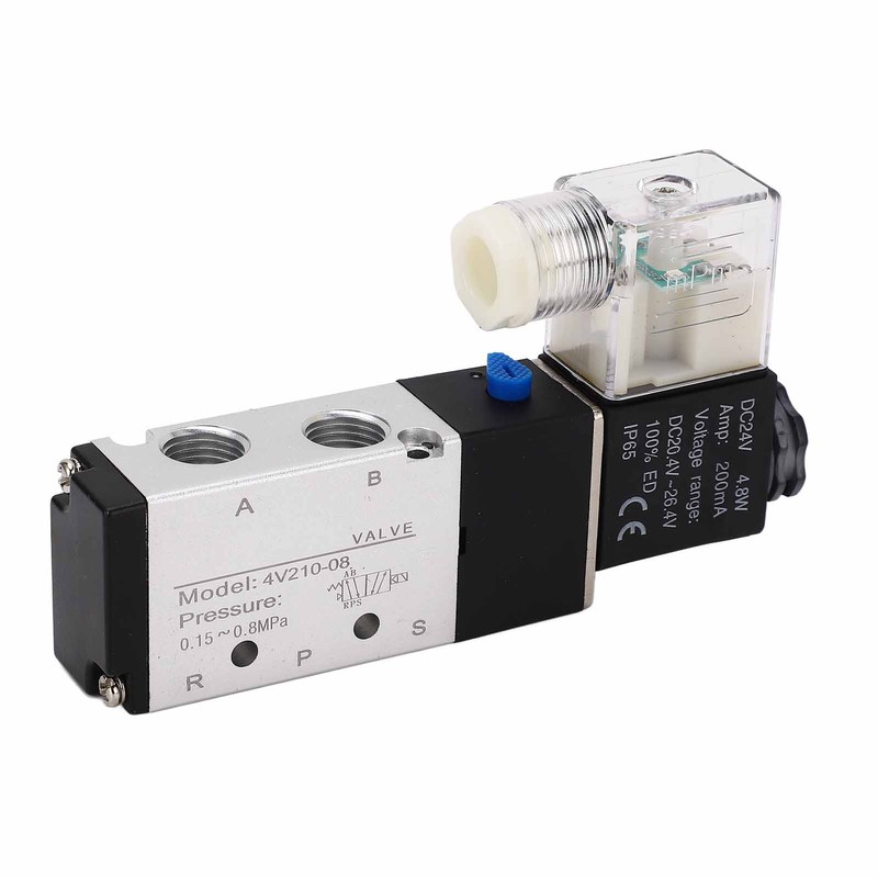 4V210‑08 Electric Solenoid Valve Normal 2 Position 5 Ways Air