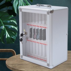 LIECARYAM Cellphone Locker - Classroom Smartphone Lock Box Cabinet with Locker Cell Phone Storage Box Organizer Classroom Must Haves for Cell Phone (Al-Alloy-24Slots)