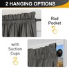 NICETOWN Renter Friendly Portable 100% Blackout Curtains 78 inch Length,