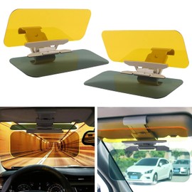 Taicols 2-in-1 Auto Blendschutz Sonnenblende, Verstellbarer Sonnenblenden Verlängerung für Auto, Sonnenschutz, UV Schutz, HD Auto Windschutzscheiben Sonnenblende, für Auto, SUVS, LKWs (2 Stück)