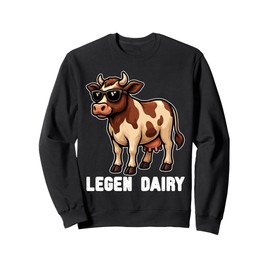 Legendairy Funny Cow Lover Graphic Sweatshirt