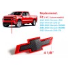 GM Small Gloss Red Black Bowtie for 2019-2023 Chevy Silverado