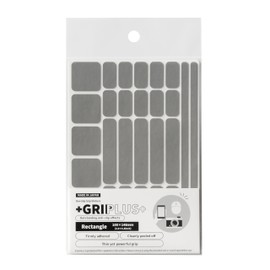 Non Slip Grip Stickers GRIPLUS Rectangle (Gray, 100×148mm(3.9×5.8inch))