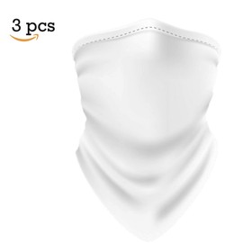 FUN FAN LINE - Pack of 3 multifunctional scarves in one colour of your choice. Protective face mask, neck panties or headscarf. (Green)