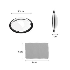 HAPPOW Pack of 2 Lens Protectors for Insta 360 X3, Lens Protector PC Material, 3D Rotating Lens Protection, Dustproof, Drop-Proof, Scratch-Resistant, Camera Accessories for Insta360 X3