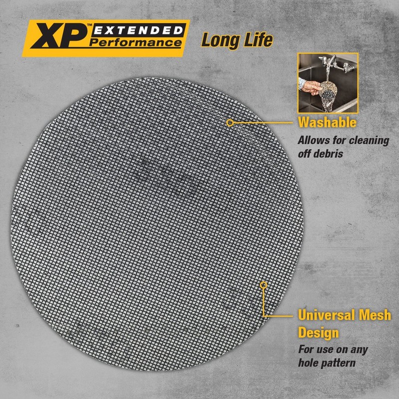 DEWALT DWAM4323 120 Grit Mesh Sheet (5 Sheets), 1/4"