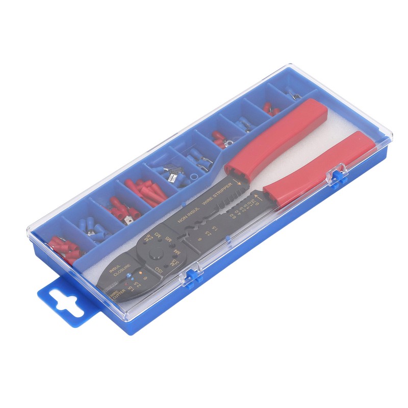 Wire Terminals Crimping Tool PVC Insulated Terminal Crimper Kit for