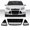 G-PLUS Front Bumper Lower Grill 3pcs Compatible with Ford Focus
