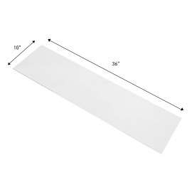 SSWBasics Tempered Glass Shelf - Set of 2, 10" x 36" x 3/16" - Stylish & Sturdy