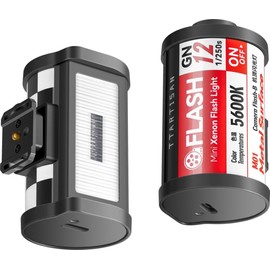 TTArtisan M01 Mini Camera Flash Light on-Camera Top Flash Speedlite for Hot Shoe Cam Xenon Flash GN12 5600K+-200K 4 Level Adjustable for Caon Fujim Nkon SNY