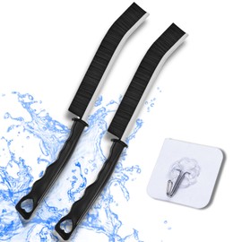 NavS Hard Bristle Crevice Cleaning Brush – Pack of 2 Brushes with 1 Sticky Hook – Saves Space, Easy to Hang