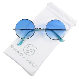 ShadyVEU Retro Round Style 70s Sunglasses Colorful Tint Groovy Hippie Mens Womens Shades