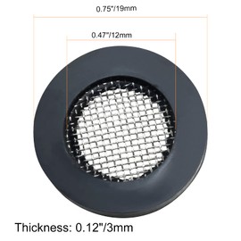 suiwotin 20pcs Stainless Steel Garden Hose Screen Filter, Pressure Shower Head Washer Gasket Hose Filter with 40 Mesh for 1/2" Garden Hose Faucet Inside Fittings