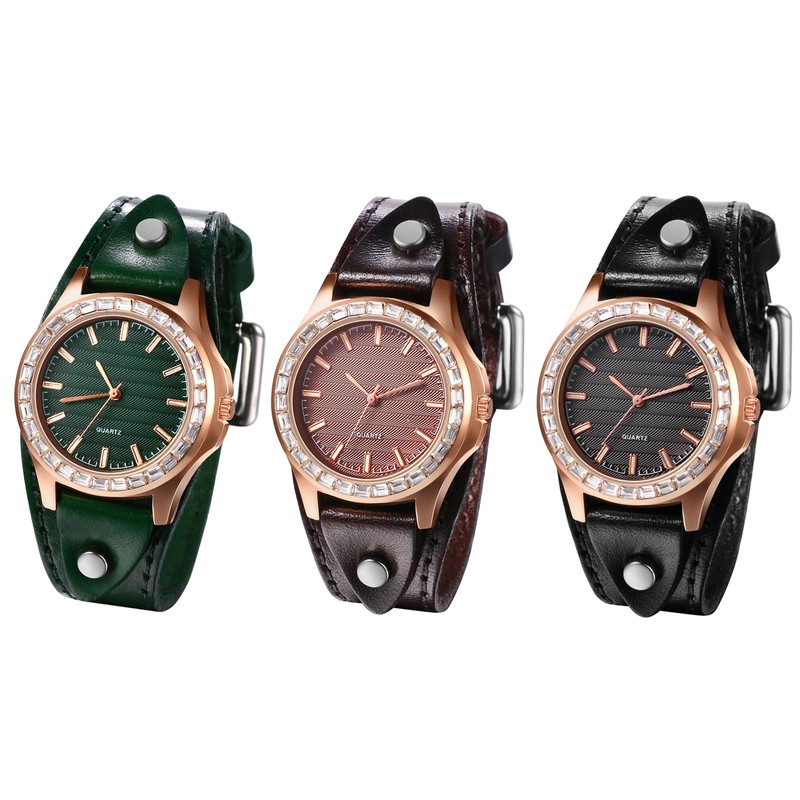 Watch Men Women Seiko Automatic Watch : Waterproof Leather Watch