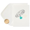 Papyrus Blank Pet Sympathy Card (Paw Prints on Our Hearts)