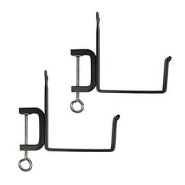 Achla Designs SFB-01C Clamp-On Flower Box, 6" Deck Bracket, Black