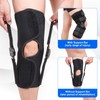Hinged ROM Knee Brace with Side Stabilizers, Post Op Knee
