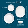 Corelle Vitrelle 6.75" Salad Appetizer Plate Set, Triple Layer Glass