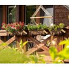 KADAX Flower Box Bracket, No Drilling, Balcony Box Holder Set,