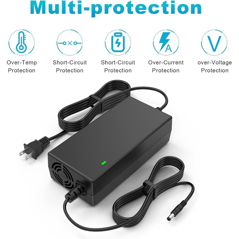 54.6V 2A Charger 7-in-1 Universal for 48 Volt Battery Charger