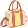 YONEX Tennis Bag, Water Repellent, Mini Shoulder Bag, White/Orange BAG2554