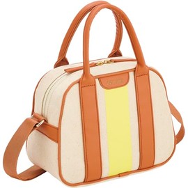 YONEX Tennis Bag, Water Repellent, Mini Shoulder Bag, White/Orange BAG2554