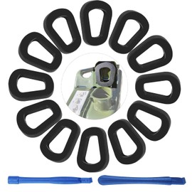 12 Pcs Rubber Fuel Can Gaskets, Petrol Can Gasket, Universal Jerry Can Seal, Jerry Can Gasket Replacement, Gas Fuel Can Spout Gaskets For 5l 10l 20l Fuel Cans, With 1cross Handle, 1round Handle