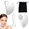 BOOSEN 3 Piezas Gua Sha de Acero Inoxidable, Herramienta Gua