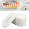 Ice Cube Tray 72 Cubes Storage Box Easy Press Large