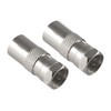 POPPSTAR 2 x SAT Adaptor Coaxial Antenna F Connector 1