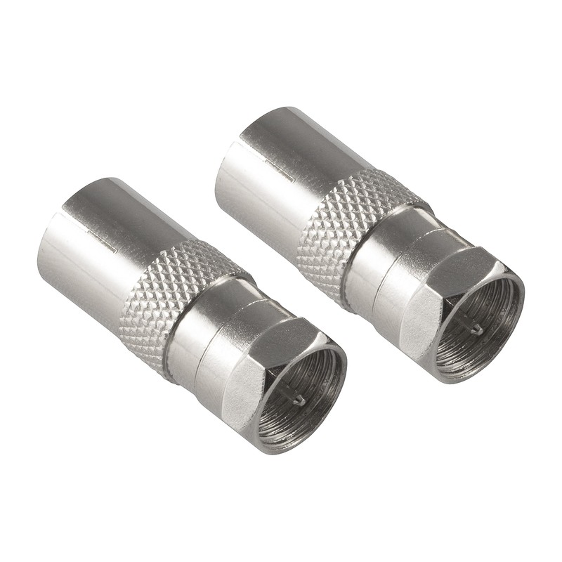 POPPSTAR 2 x SAT Adaptor Coaxial Antenna F Connector 1