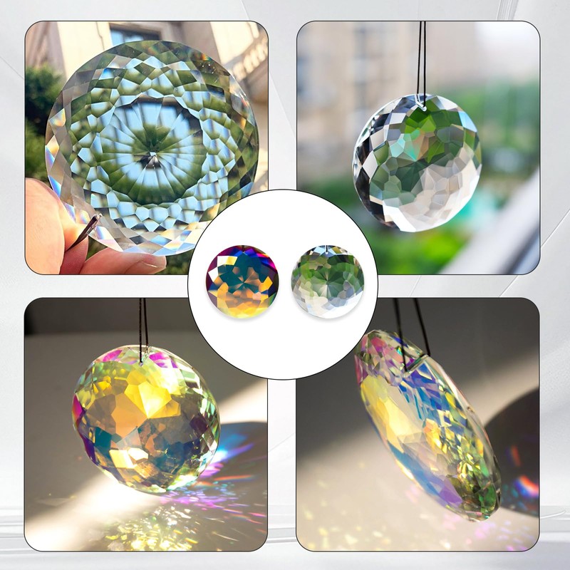 75 mm Pack of 2 Suncatcher Crystal, Suncatcher, Crystals for