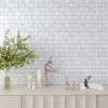 CHIHUT 12''x12'' White 3D Marble Peel and Stick Backsplash Tiles