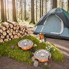 Cofiyard 20,000 BTUs 2 Burner Camping Stove, Portable Folding Propane