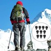 【10個セット】カラー：ブラックトレッキングポール 登山 軽量 登山ステッキ ステッキ 取り替え 交換用 ゴムカバー ストック
