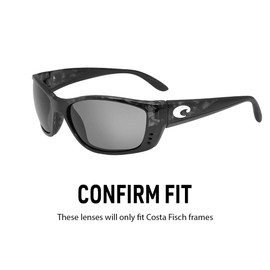IKON LENSES Replacement Lenses For Costa Del Mar Fisch Sunglasses (Polarized) (Rose Gold Mirror)