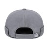 SAIIURV Grey Docker Cap Men's Cap Without Peak, Skull Cap,