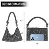 Rhinestone Purse Sparkly Evening bag Silver Clutch Purses for Women