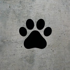 Transparent Decal Stickers of Dog Paw (Black) Premium Waterproof Vinyl Decal Stickers for Laptop Phone Accessory Helmet Car Window Mug Tuber Cup Door Wall Decoration ANDsticd19643BL04.26.22