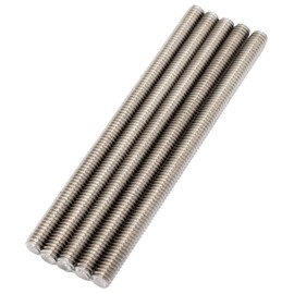 5/16"-18 Fully Threaded Rod Studs 5 Pack 5" Long Threaded Screw 304 Stainless Steel Right Hand Threads All Threaded Rod Studs for Anchor Bolts Clamps Hangers U-Bolts