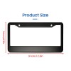 Unbranded Durable 2PCS Black Stainless Steel Universal USA License Plate