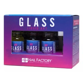 Nail Factory Glass Liquid Art Decoración De Uña Nail Factory 6pz 15ml C/u